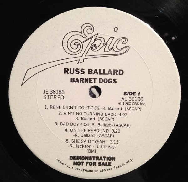 Russ Ballard : Barnet Dogs (LP, Album, Promo)