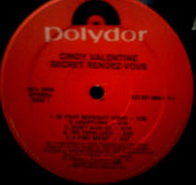 Cindy Valentine : Secret Rendez-Vous (LP, Album)