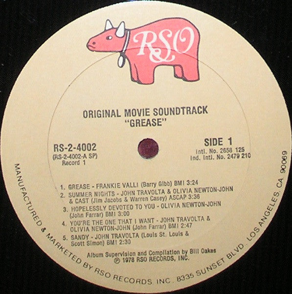 Various : Grease (The Original Soundtrack From The Motion Picture) (2xLP, Album, All)