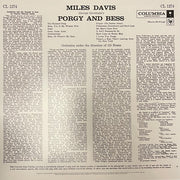 Miles Davis : Porgy And Bess (LP, Album, Mono, RE, RM, 180)