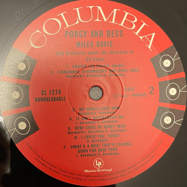 Buy Miles Davis : Porgy And Bess (LP, Album, Mono, RE, RM, 180