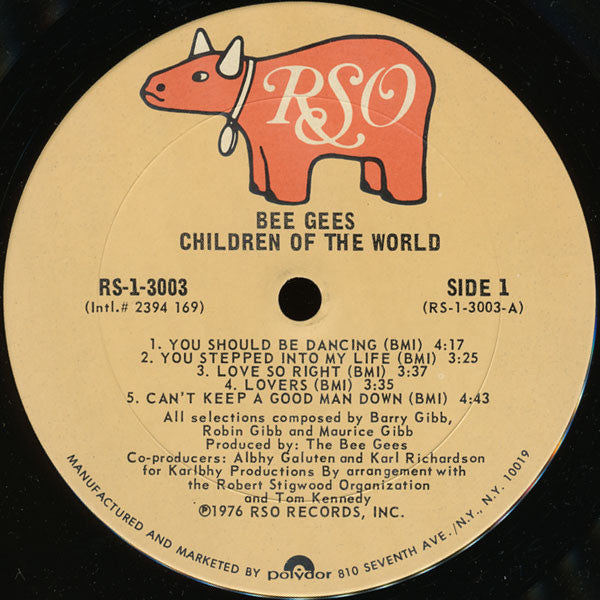 Bee Gees : Children Of The World (LP, Album, San)