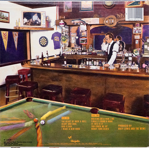 Huey Lewis & The News : Sports (LP, Album, Club, Ind)