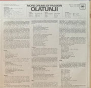 Babatunde Olatunji : More Drums Of Passion (LP, Album, RE)