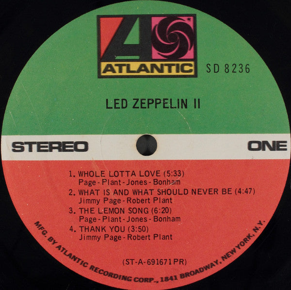 Led Zeppelin : Led Zeppelin II (LP, Album, "RL)