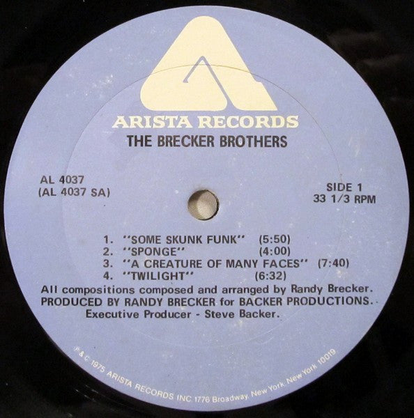 The Brecker Brothers : The Brecker Bros. (LP, Album)