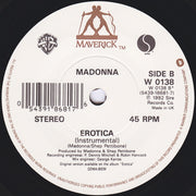 Madonna : Erotica (7", Single, Whi)