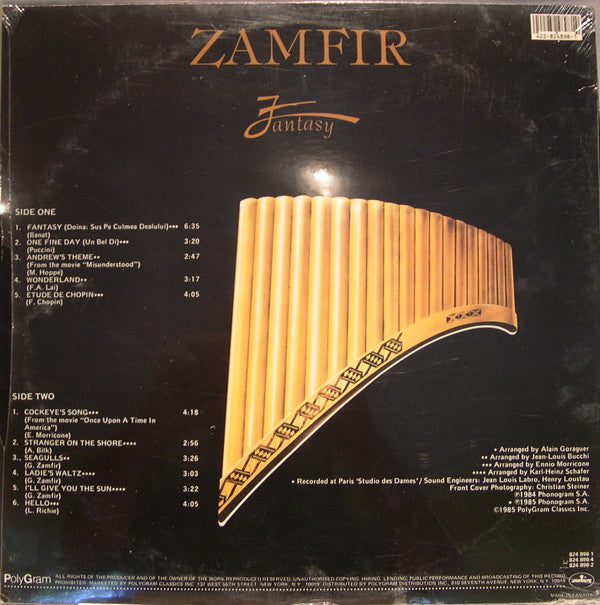 Zamfir* : Fantasy (LP, Album, RE)