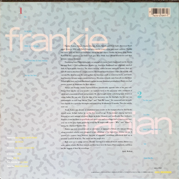 Frankie Avalon, Fabian (6) : The Greatest Of Frankie Avalon & Fabian (LP, Comp)