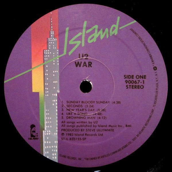 U2 : War (LP, Album, Pur)