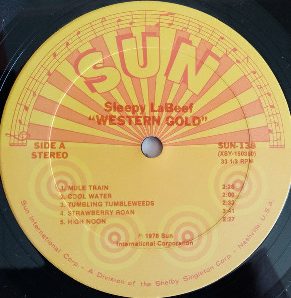 Sleepy La Beef : Western Gold (LP)