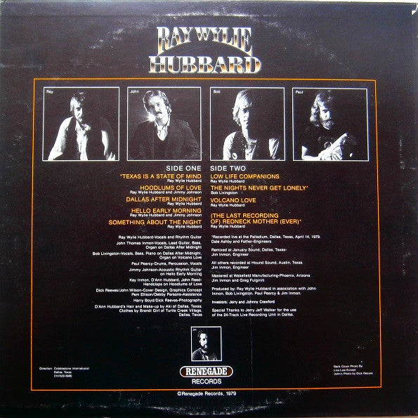 Ray Wylie Hubbard : Something About The Night (LP, Album)