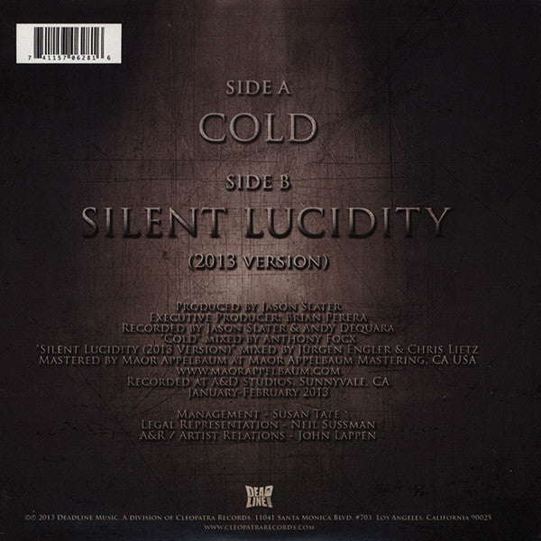 Queensrÿche (2) : Cold (7", Single, Ltd, Blu)