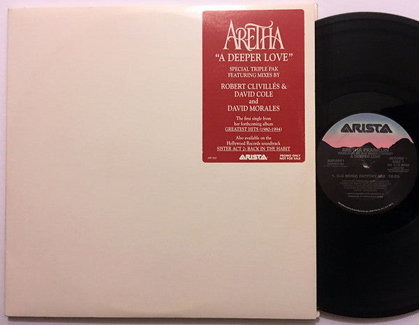Aretha Franklin : A Deeper Love (3x12", Single, Promo, Tri)