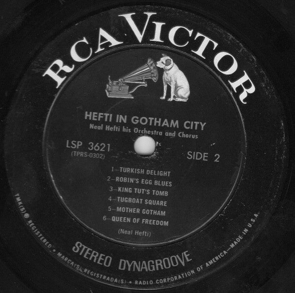 Neal Hefti His Orchestra & Chorus : Hefti In Gotham City (LP, Album, Mono)