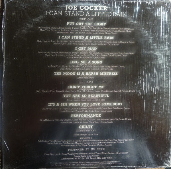 Joe Cocker : I Can Stand A Little Rain (LP, Album, Ter)