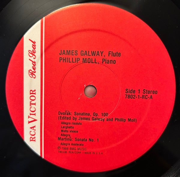 James Galway, Phillip Moll : Sonatas By Dvořák Feld Martinů (LP, Album)