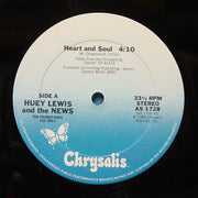 Huey Lewis & The News : Heart And Soul (12", Single, Promo)