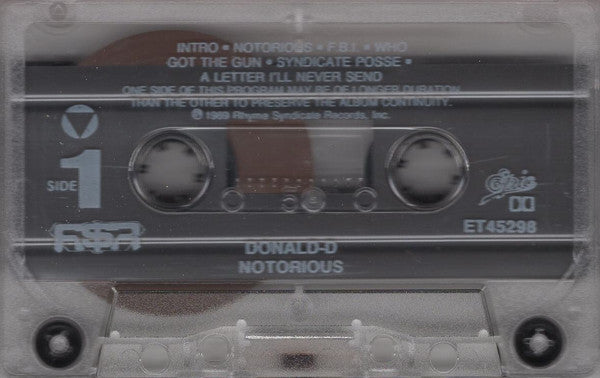 Donald-D* : Notorious (Cass, Album, Bla)