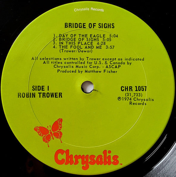 Robin Trower : Bridge Of Sighs (LP, Album, San)