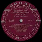 Manny Albam His Chorus And Orchestra : Sophisticated Lady - The Songs Of Duke Ellington (LP, Album)