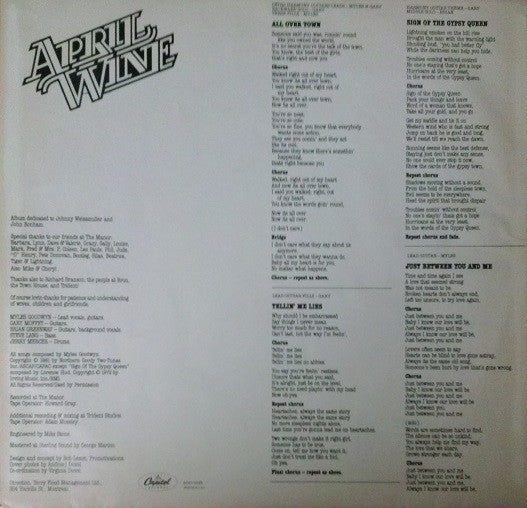 April Wine : The Nature Of The Beast (LP, Album, Jac)