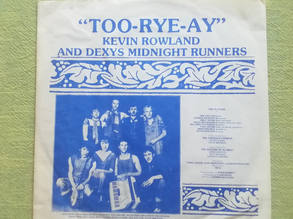 Kevin Rowland & Dexys Midnight Runners : Too-Rye-Ay (LP, Album)