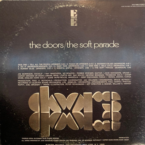 The Doors : The Soft Parade (LP, Album, Club, RP, Gat)