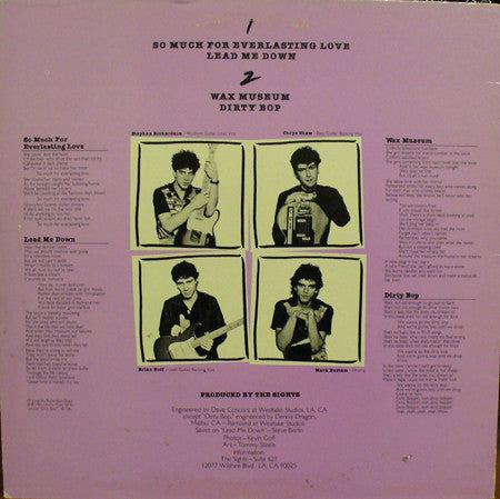 The Sights (2) : So Much For Everlasting Love (12", EP)