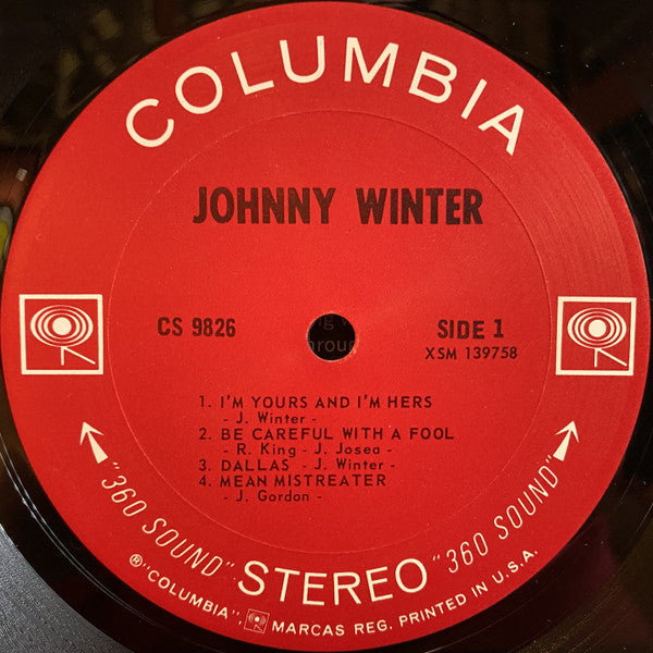 Johnny Winter : Johnny Winter (LP, Album, San)
