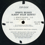 Albert Ayler Quintet : Spirits Rejoice (LP, Album, Mono)