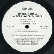 Albert Ayler Quintet : Spirits Rejoice (LP, Album, Mono)