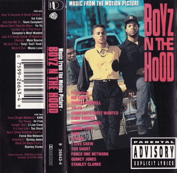 Various : Boyz N The Hood (Music From The Motion Picture) (Cass, Comp, SR)