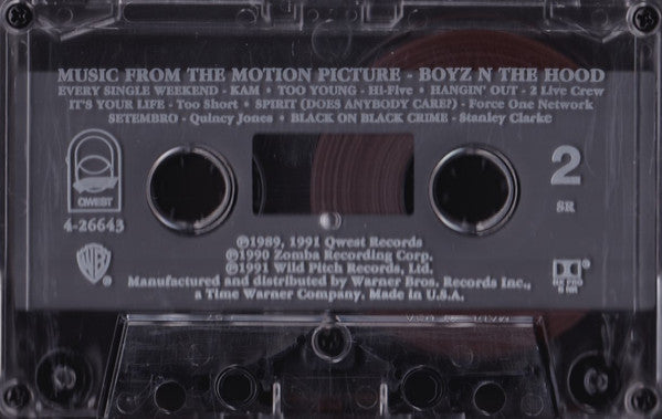 Various : Boyz N The Hood (Music From The Motion Picture) (Cass, Comp, SR)