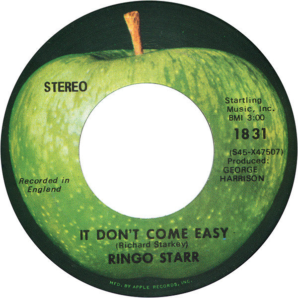 Ringo Starr : It Don't Come Easy (7", Single, Scr)
