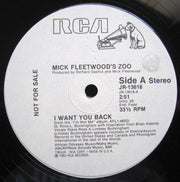 Mick Fleetwood's Zoo : I Want You Back (12", Promo)