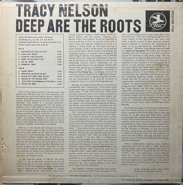 Tracy Nelson : Deep Are The Roots (LP, Album, RP)