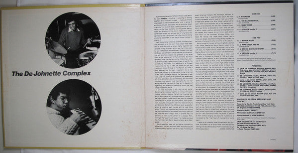 Jack De Johnette* : The De Johnette Complex (LP, Album)