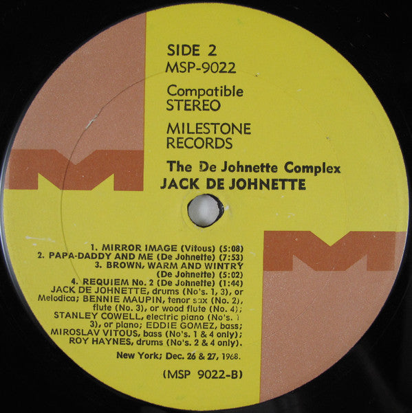 Jack De Johnette* : The De Johnette Complex (LP, Album)