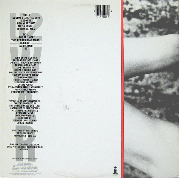 U2 : War (LP, Album, AR )