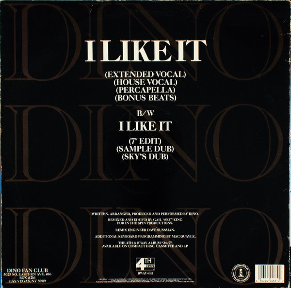 Dino (2) : I Like It (12")