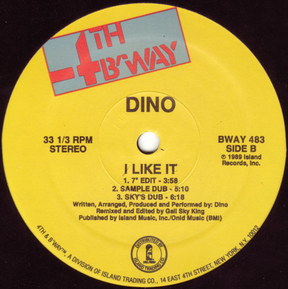 Dino (2) : I Like It (12")
