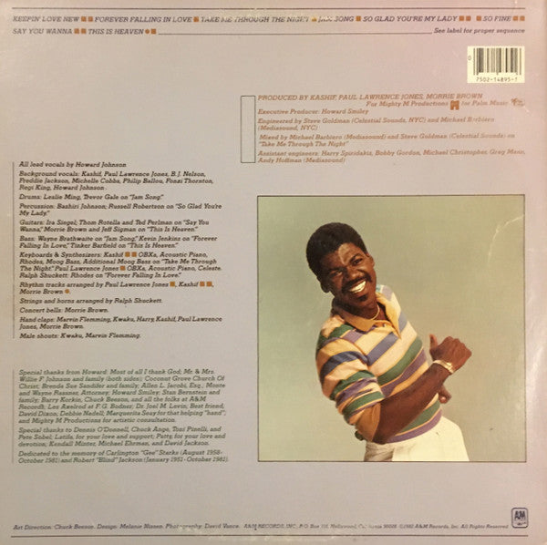 Howard Johnson : Keepin' Love New (LP, Album, Ele)