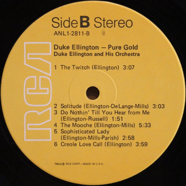 Duke Ellington And His Orchestra : Pure Gold (LP, Album)