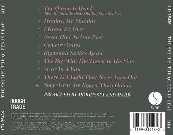 The Smiths : The Queen Is Dead (CD, Album, RE, RP)