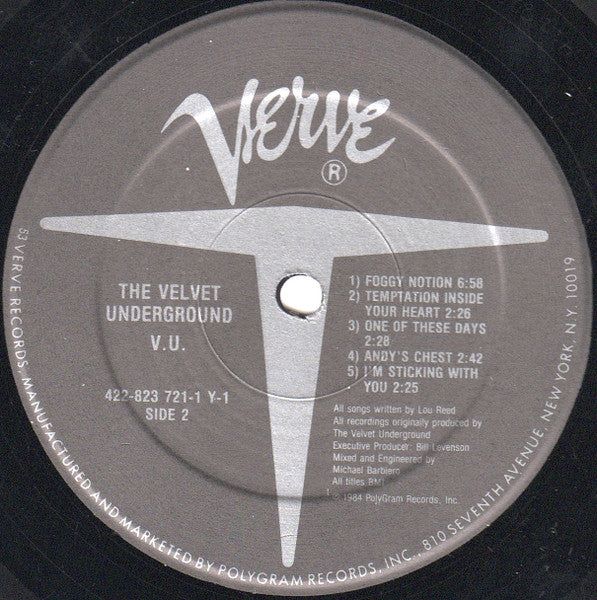 The Velvet Underground : VU (LP, Album, 53 )