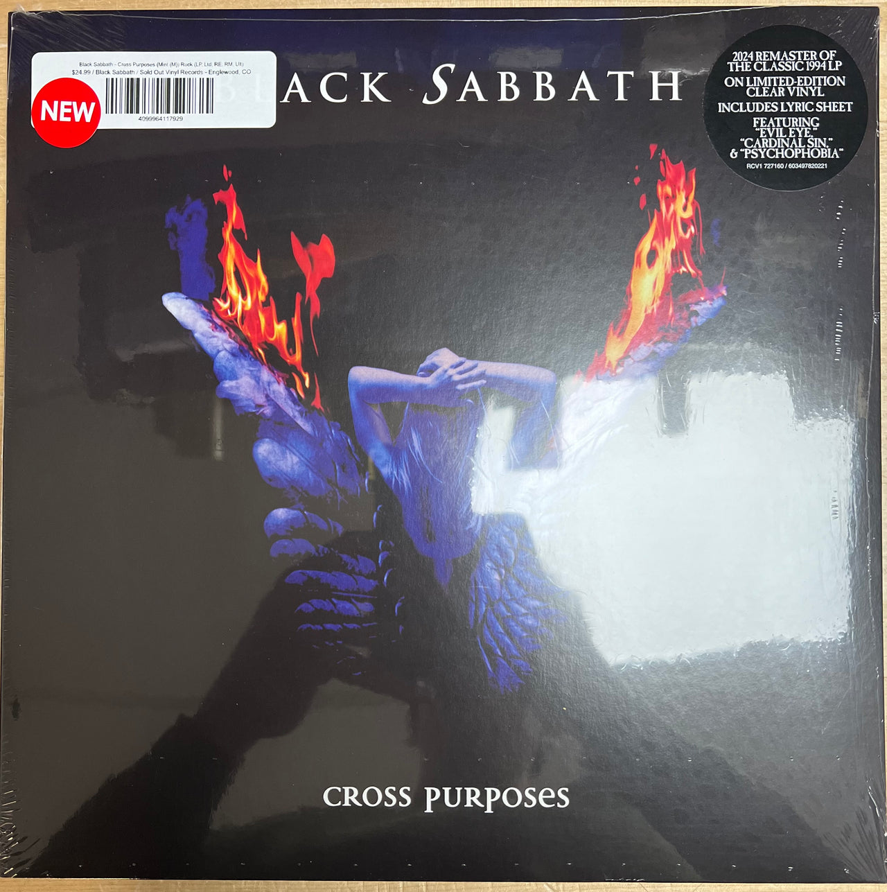 Black Sabbath - Cross Purposes (Mint (M)) Rock (LP, Ltd, RE, RM, Ult)