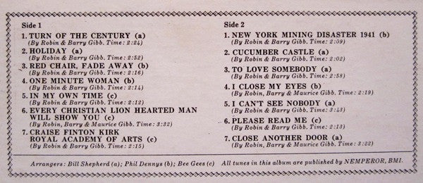 Bee Gees : Bee Gees' 1st (LP, Album, CT )