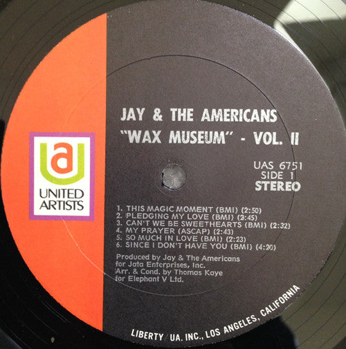 Jay And The Americans* : Wax Museum Volume Two (LP, Album, RE)