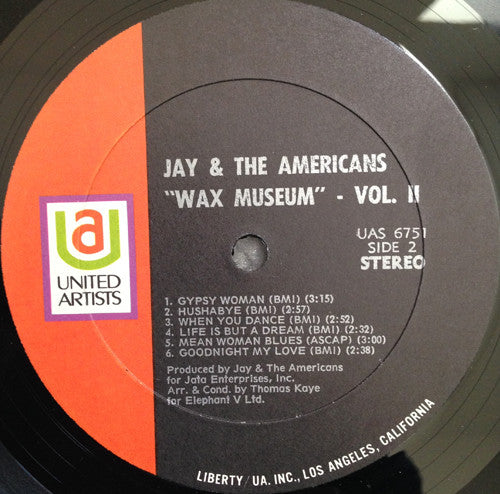 Jay And The Americans* : Wax Museum Volume Two (LP, Album, RE)